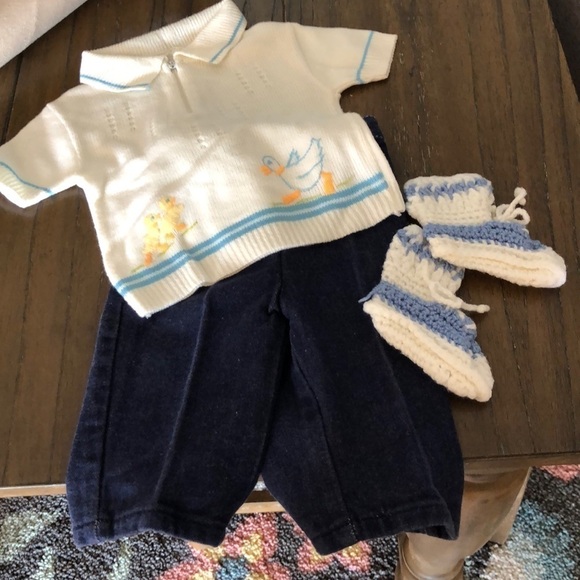 confetti knits Other - Boys three piece jean Outfit